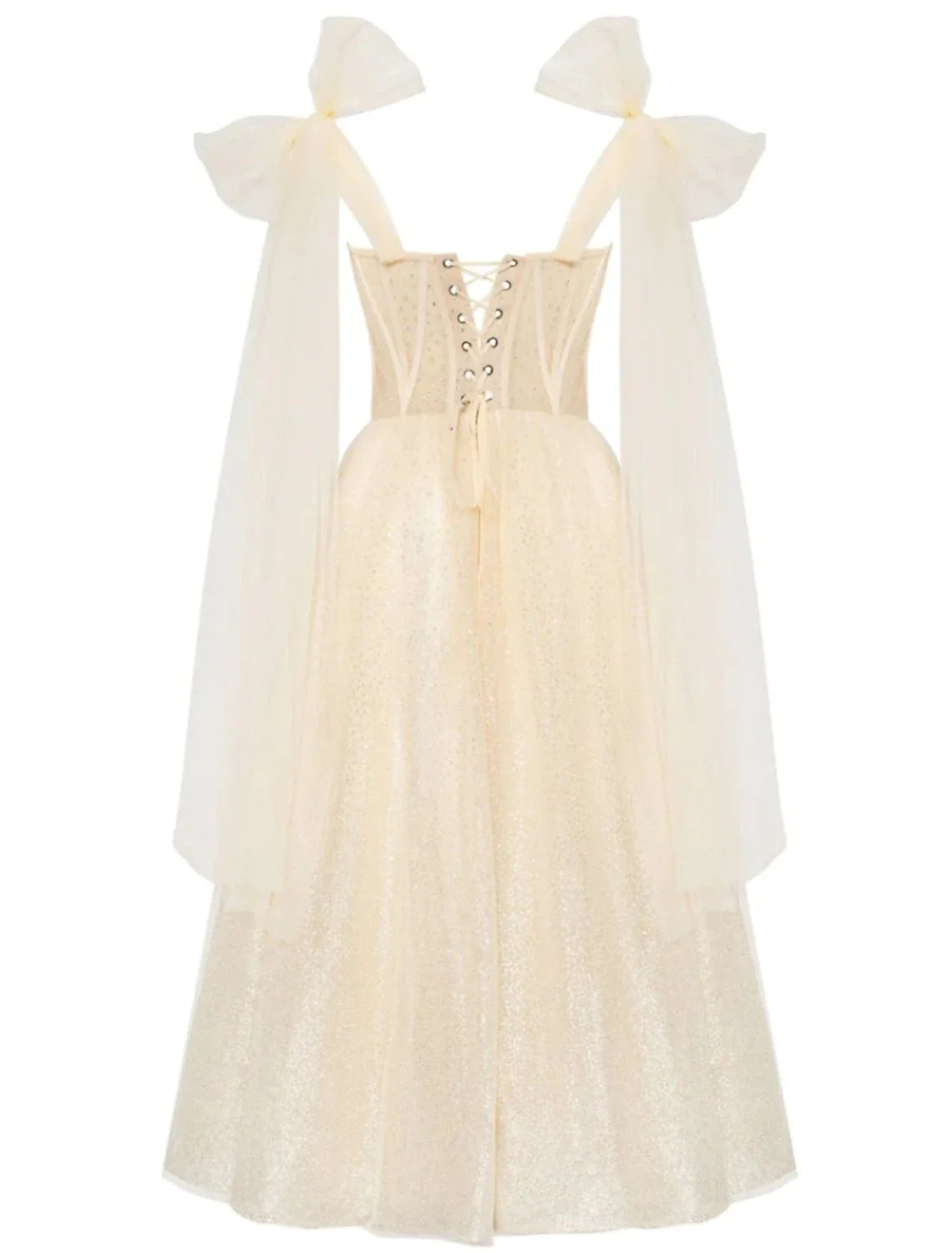 A-Line Prom Dresses Elegant Dress Formal Tea Length Sleeveless Sweetheart Tulle with Pleats Sequin 2025