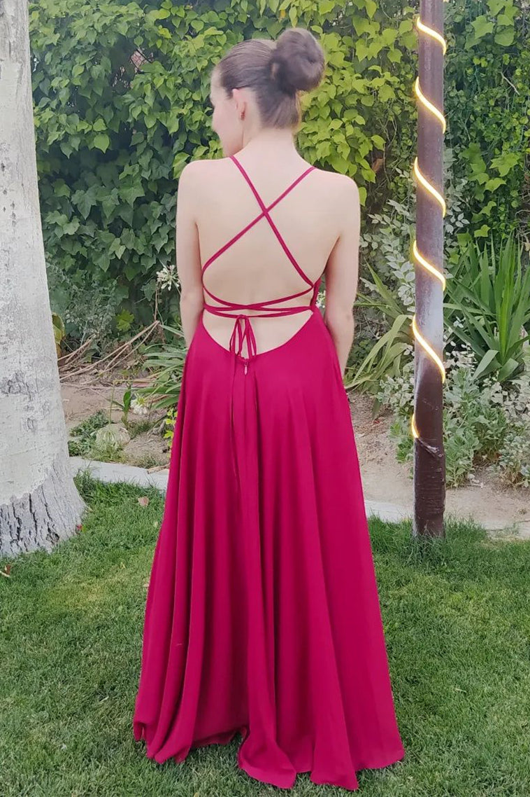 Spaghetti Straps Sage Green Long Bridesmaid Dress