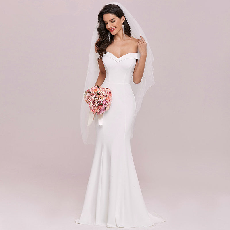 Gorgeous Off-the-Shoulder Mermaid Wedding Dresses
