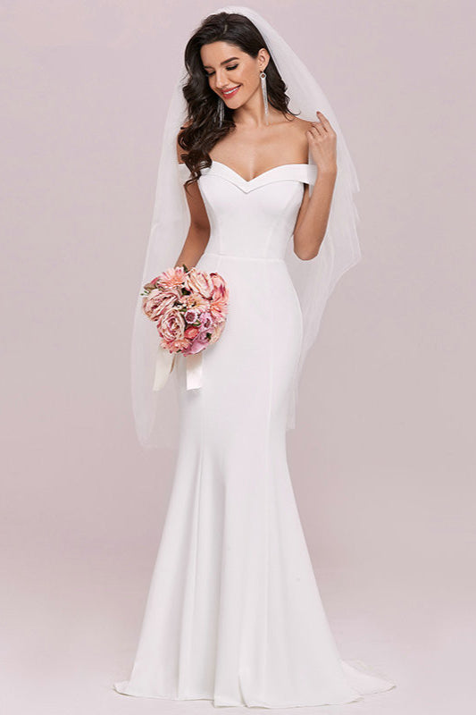 Gorgeous Off-the-Shoulder Mermaid Wedding Dresses