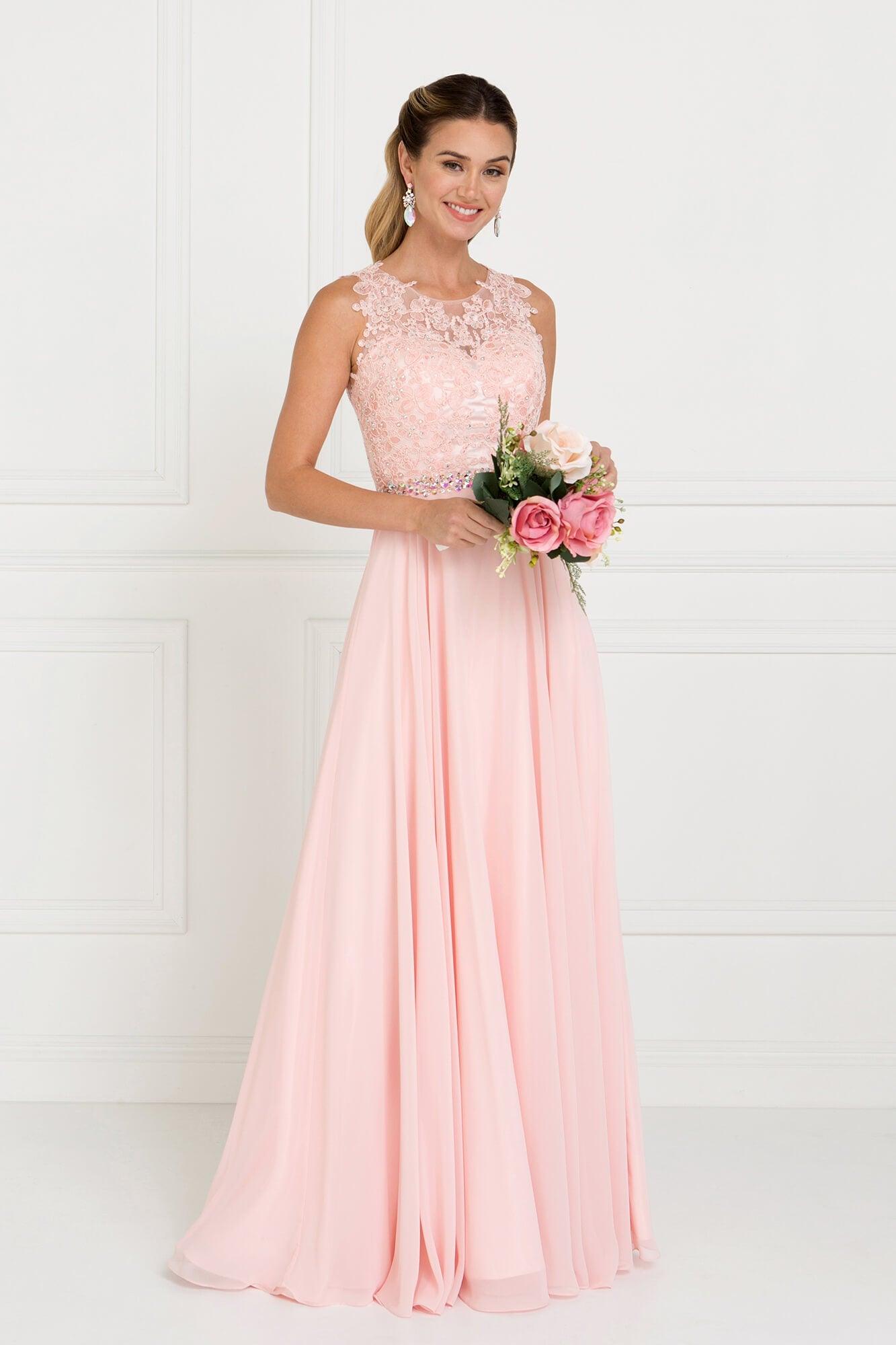 Long Bridesmaid Prom Dress Formal