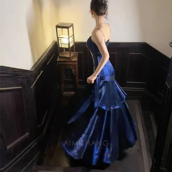 Aimishang Elegant Ruffled Tiered Maxi Dress Long Prom Dress Charming Evening Party Dress Women's Dresses