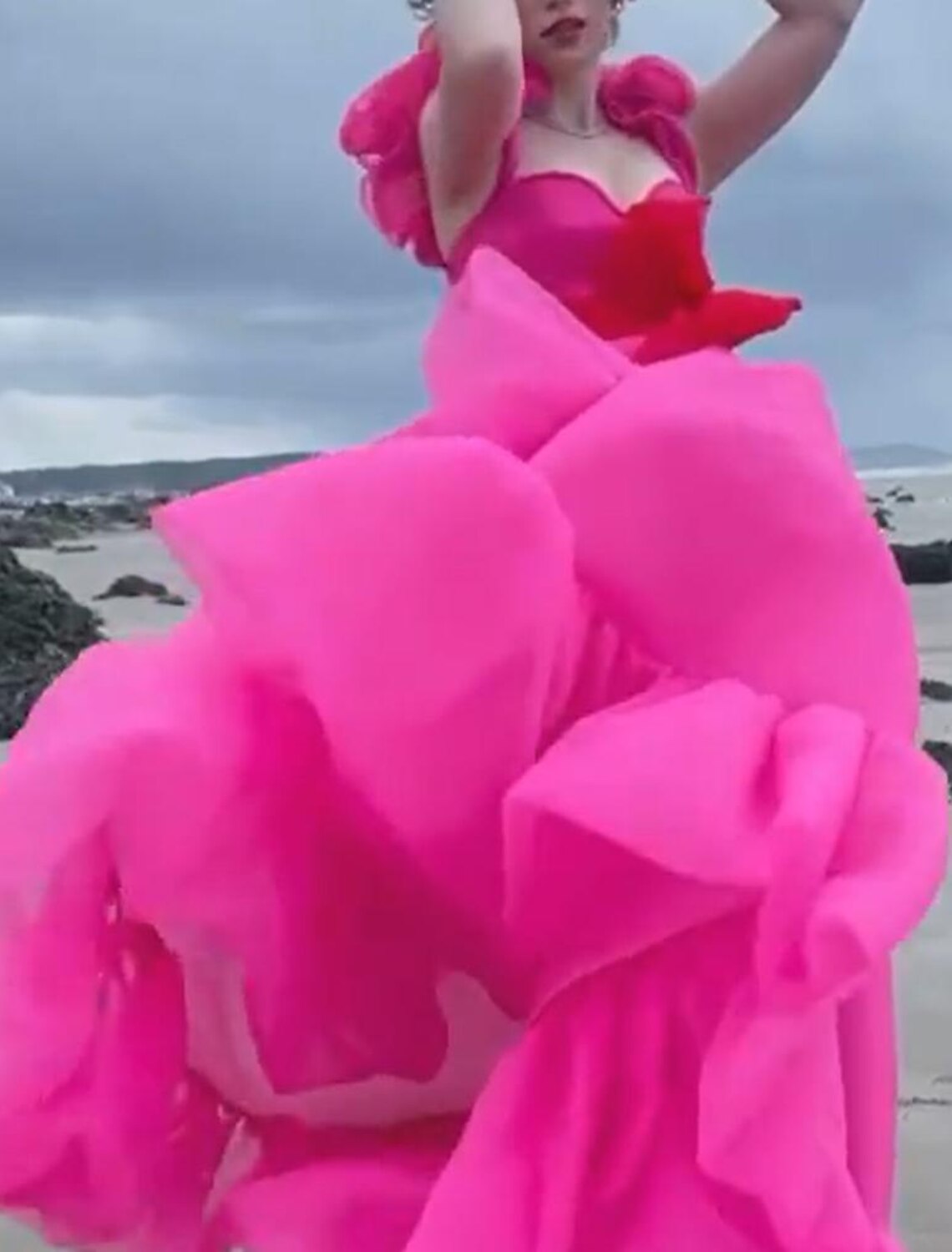 Ball Gown Evening Gown High Low Dress Quinceanera Asymmetrical Sleeveless Square Neck Organza with Bow(s) Ruffles