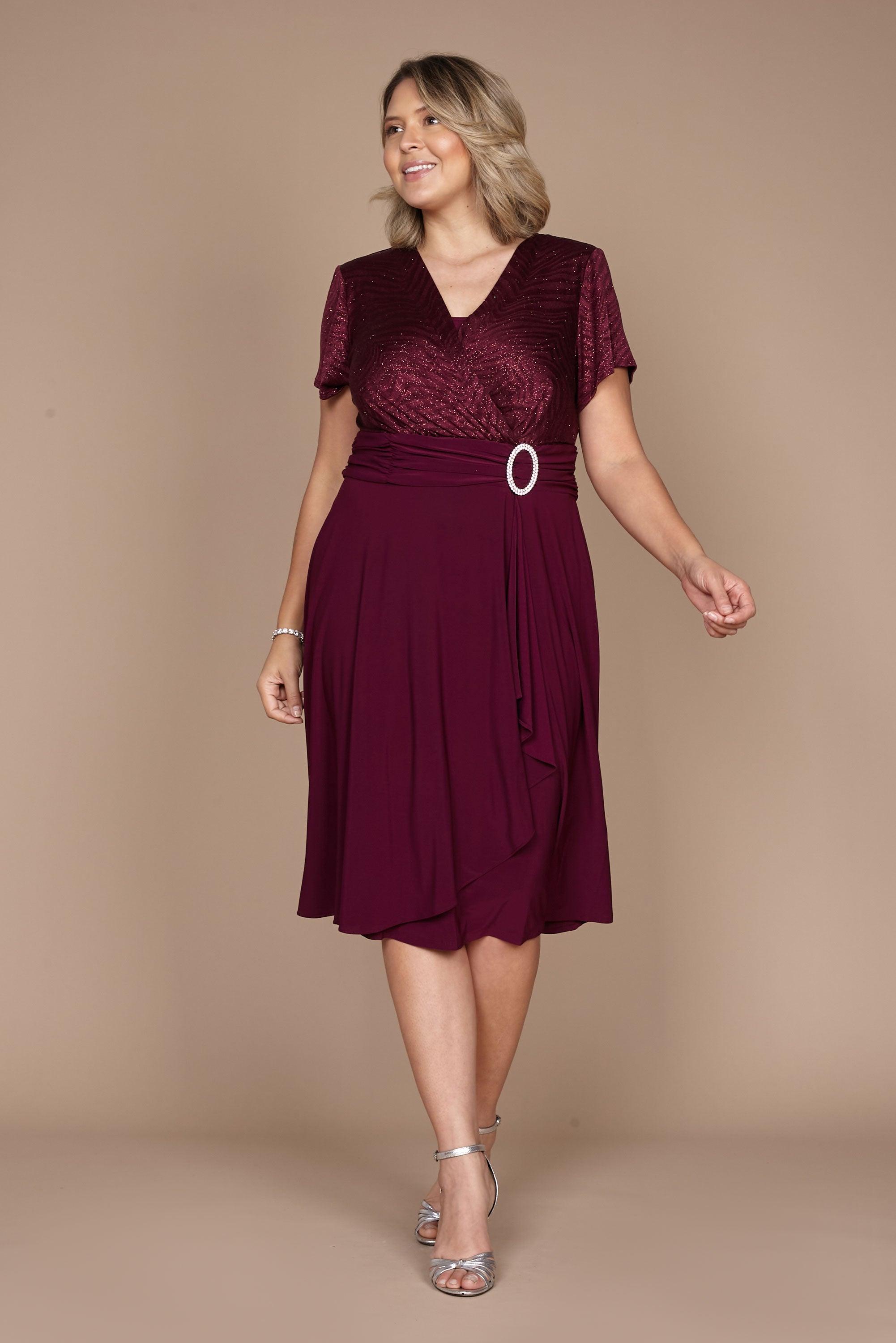R&M Richards 9109W Short Formal Plus Size Dress