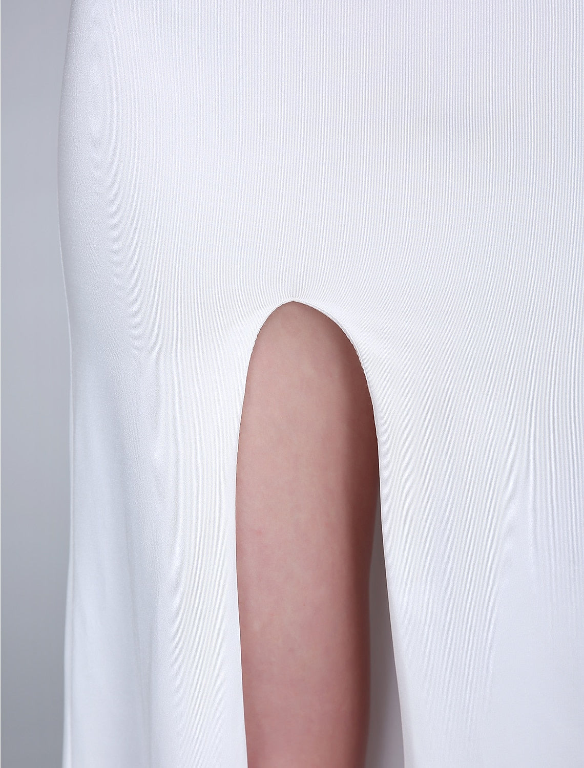 Sheath / Column Bridesmaid Dress Bateau Neck Sleeveless Open Back Ankle Length Chiffon / Jersey with Split Front