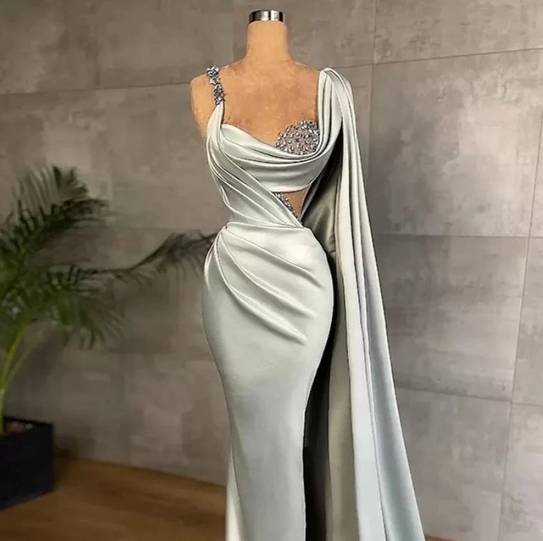 Luxury Evening Dresses Sheath Sweetheart Floor Length Beaded Long Turkey Dubai Saudi Arabic Evening Gown Prom Dresses