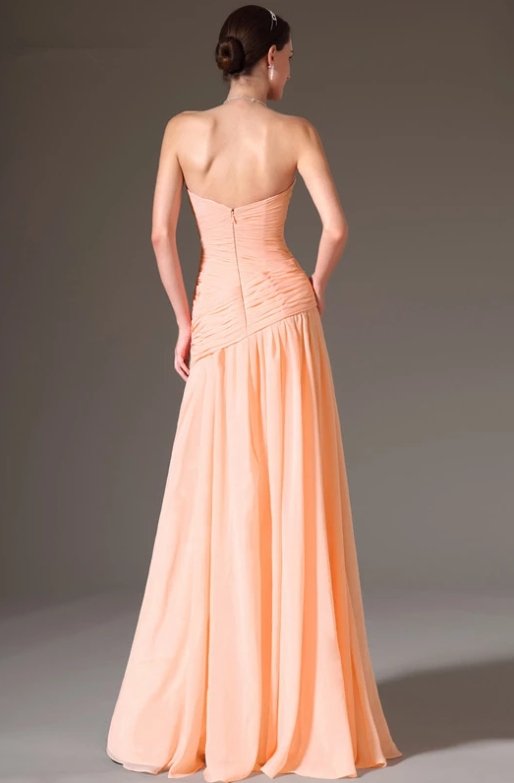 Peach Evening Dresses Mermaid Sweetheart Chiffon Lace Elegant Long Formal Party Evening Gown Prom Dresses Robe De Soiree