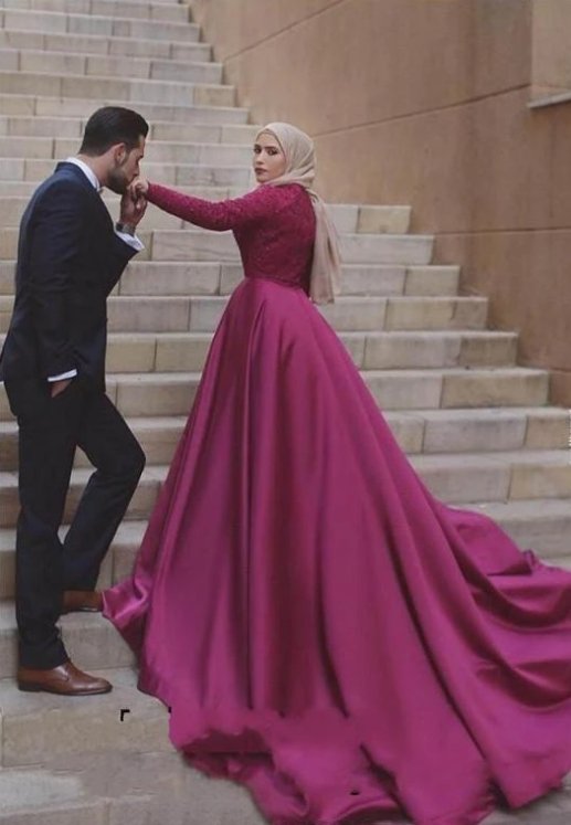 Detachable Muslim Evening Dresses Sheath Long Sleeves Lace Beaded Islamic Dubai Saudi Arabic Long Formal Evening Gown