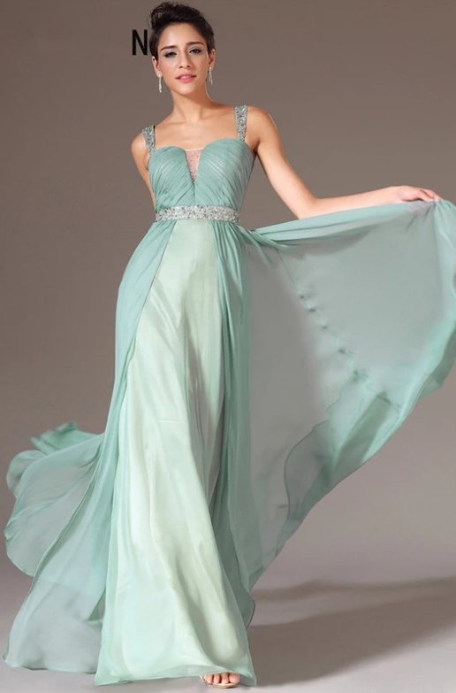 Elegant Evening Dresses A-line Sweetheart Chiffon Beaded Long Formal Party Evening Gown Prom Dresses Robe De Soiree